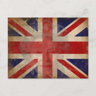 Carte Postale Drapeau de la reine Elizabeth II Silhouette sur Di