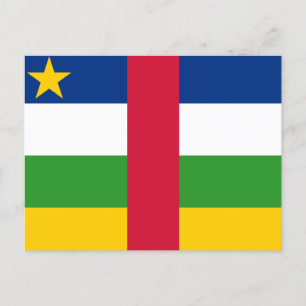 Carte Postale Drapeau de la République centrafricaine 