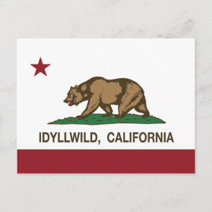 Carte Postale Drapeau de la République de Californie Idyllwild
