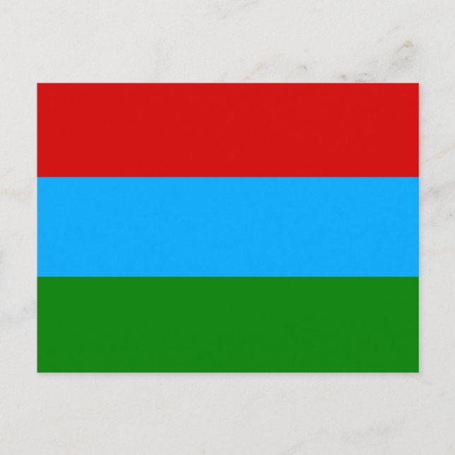 Carte Postale Drapeau de la République de Carélie (Devant)