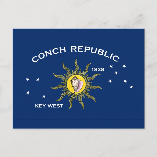 Carte Postale Drapeau de la République de conque (Devant)