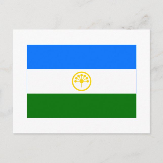 Carte Postale Drapeau de la République du Bachkortostan (Devant)