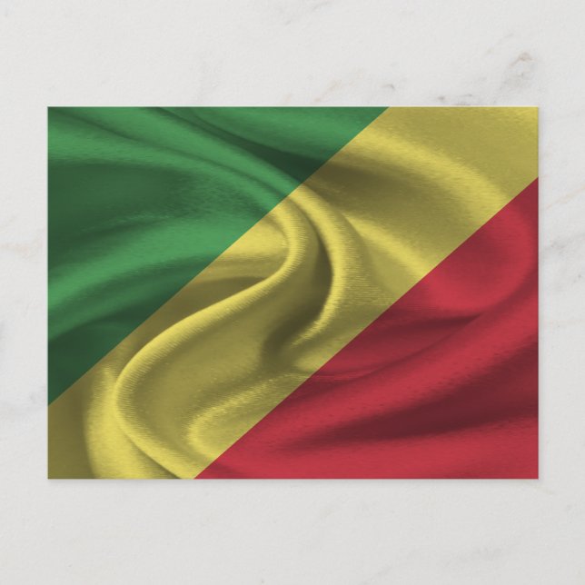 Carte Postale Drapeau de la République du Congo (Devant)