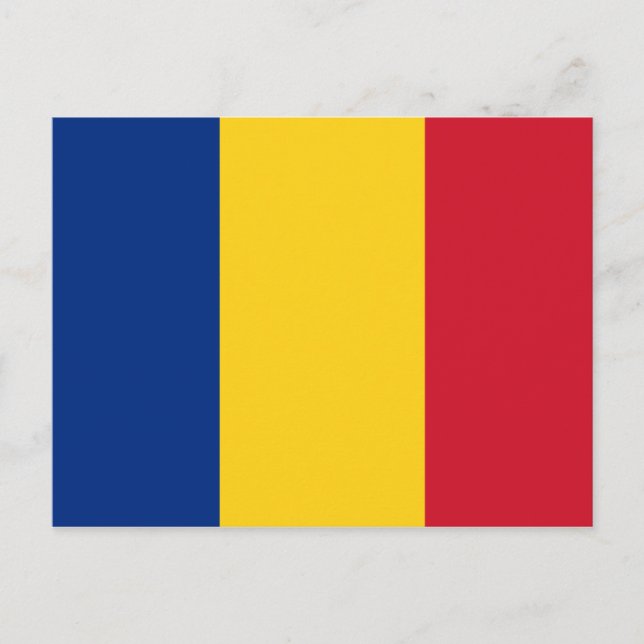 Carte Postale Drapeau de la Roumanie (Devant)