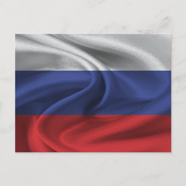 Carte Postale Drapeau de la Russie (Devant)