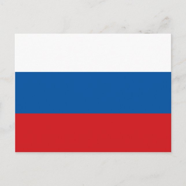 Carte Postale Drapeau de la Russie (Devant)