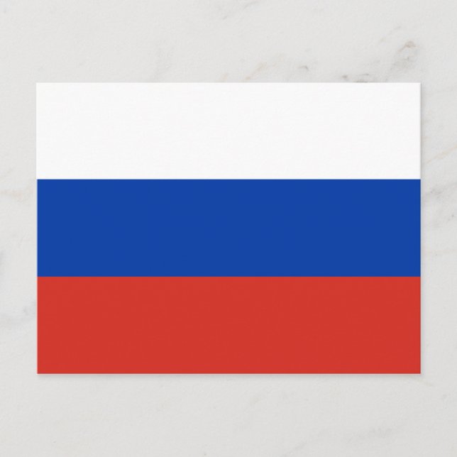 Carte Postale Drapeau de la Russie (Devant)