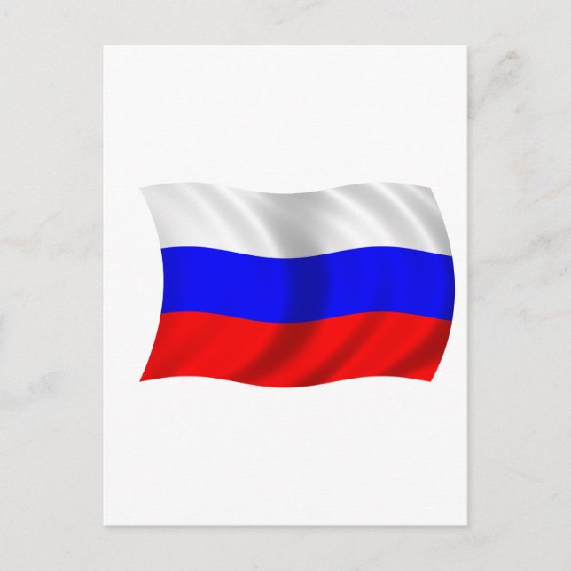 Carte Postale Drapeau de la Russie (Devant)