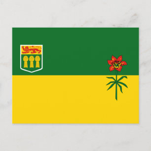 Carte Postale Drapeau de la Saskatchewan