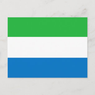 Carte Postale Drapeau de la Sierra Leone