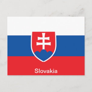 Carte Postale Drapeau de la Slovaquie