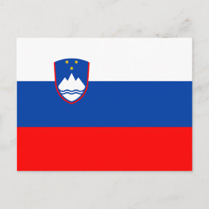 Carte Postale Drapeau de la Slovénie