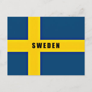 Carte Postale Drapeau de la Suède