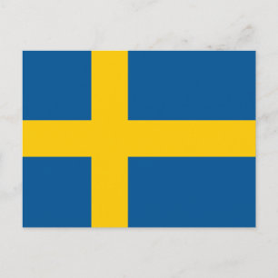 Carte Postale Drapeau de la Suède