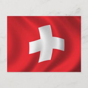Carte Postale Drapeau de la Suisse