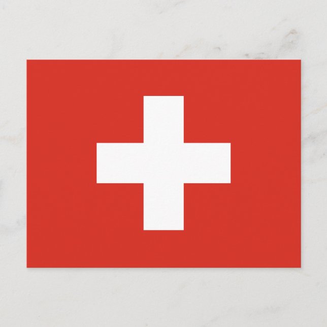 Carte Postale Drapeau de la Suisse (Devant)