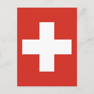 Carte Postale Drapeau de la Suisse