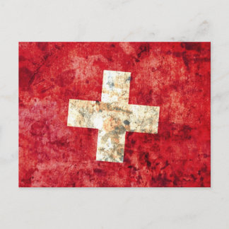 Carte Postale Drapeau de la Suisse