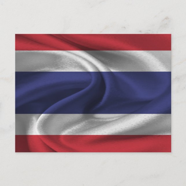 Carte Postale Drapeau de la Thaïlande (Devant)
