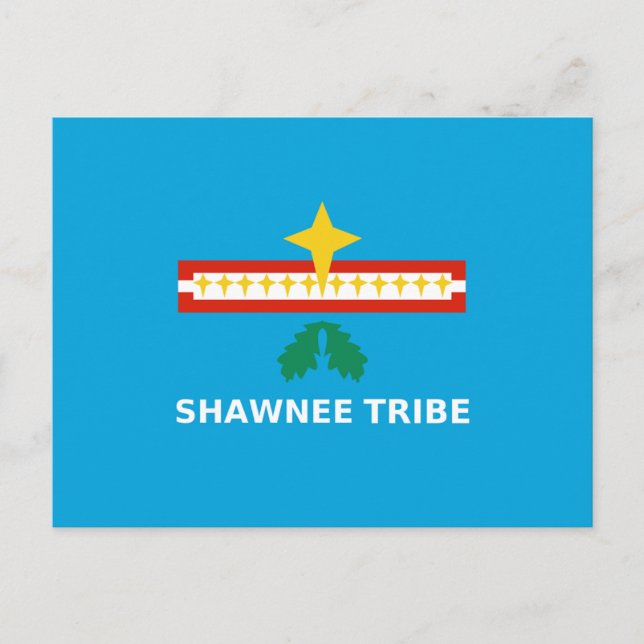 Carte Postale Drapeau de la tribu Shawnee de l'Oklahoma (Devant)