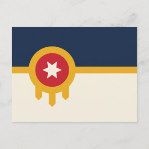Carte Postale Drapeau de la ville de Tulsa, Oklahoma State