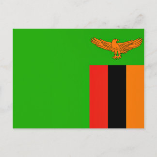 Carte Postale Drapeau de la Zambie