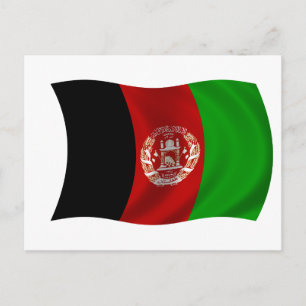 Carte Postale Drapeau de l'Afghanistan