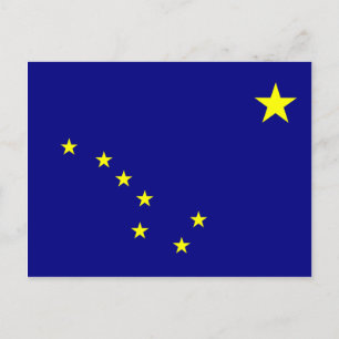 Carte Postale Drapeau de l'Alaska