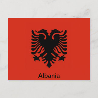 Carte Postale Drapeau de l'Albanie