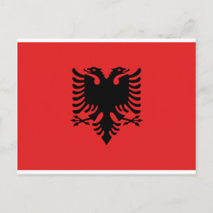 Carte Postale Drapeau de l'Albanie