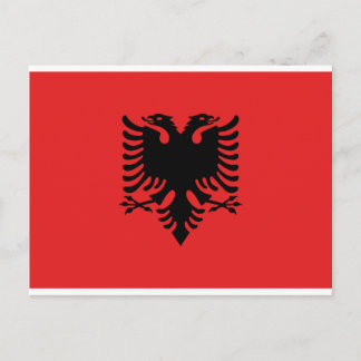 Carte Postale Drapeau de l'Albanie