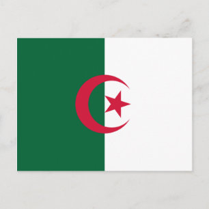 Carte Postale Drapeau de l'Algérie