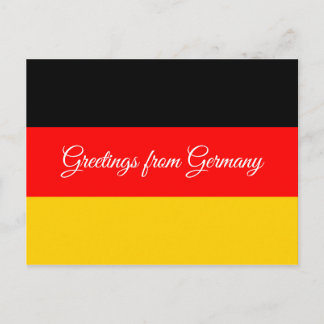 Carte Postale Drapeau de l'Allemagne