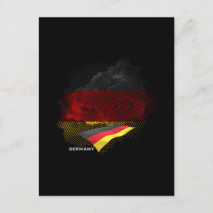Carte Postale Drapeau de l'Allemagne