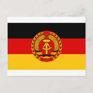 Carte Postale Drapeau de l'Allemagne de l'Est - Flagge der DDR (