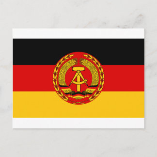 Carte Postale Drapeau de l'Allemagne de l'Est - Flagge der DDR (