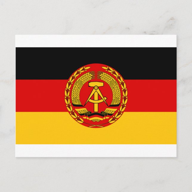 Carte Postale Drapeau de l'Allemagne de l'Est - Flagge der DDR ( (Devant)