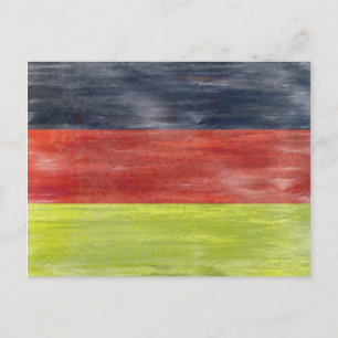 Carte Postale Drapeau de l'Allemagne - Drapeau allemand
