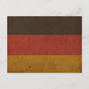 Carte Postale Drapeau de l'Allemagne vintage