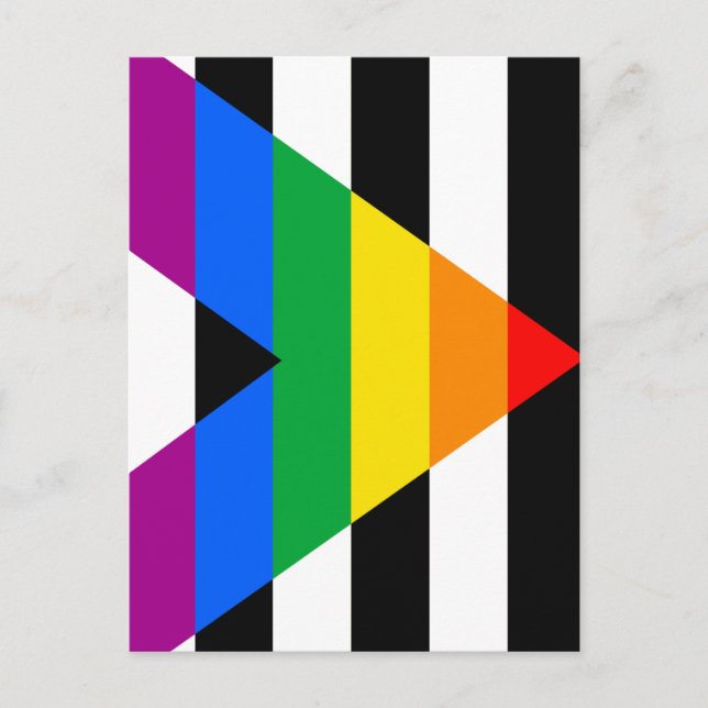 Carte Postale Drapeau de l'allié LGBTQ+ (Devant)