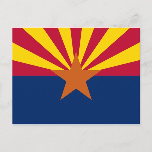 Carte Postale Drapeau de l'Arizona (Devant)
