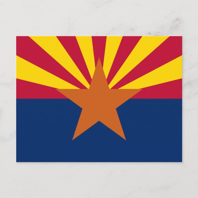 Carte Postale Drapeau de l'Arizona (Devant)
