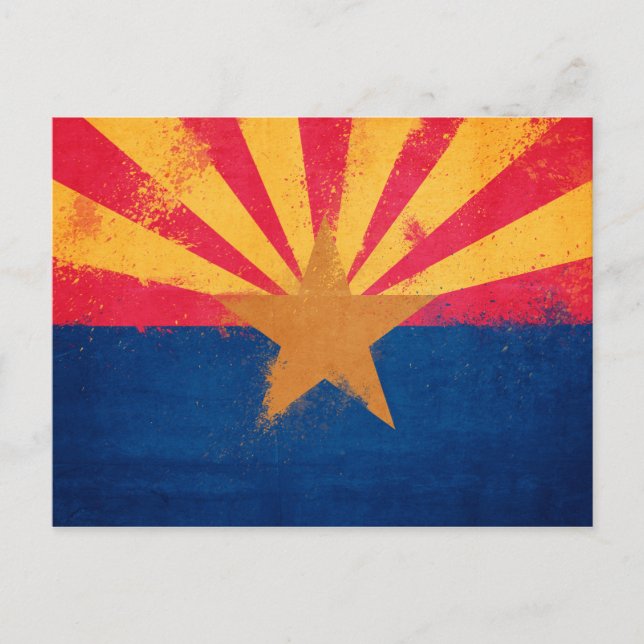 Carte Postale Drapeau de l'Arizona (Devant)