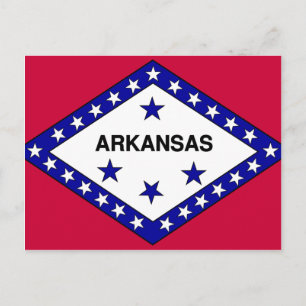Carte Postale Drapeau de l'Arkansas