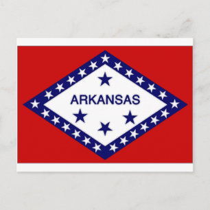Carte Postale Drapeau de l'Arkansas