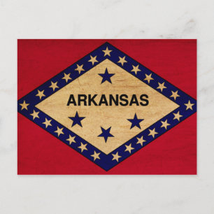 Carte Postale Drapeau de l'Arkansas