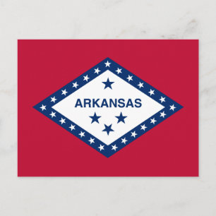 Carte Postale Drapeau de l'Arkansas