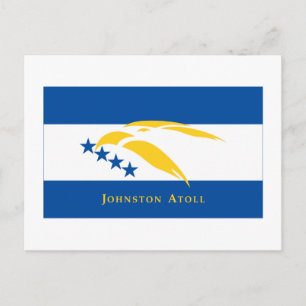 Carte Postale Drapeau de l'atoll de Johnston