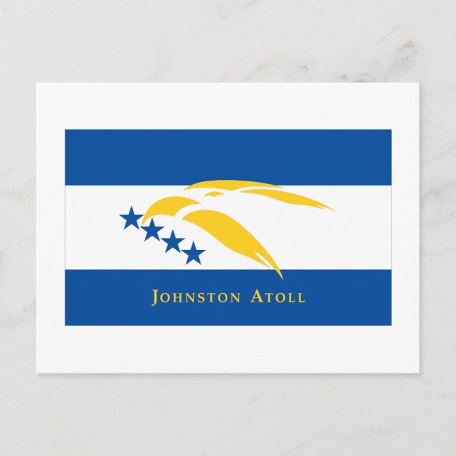 Carte Postale Drapeau de l'atoll de Johnston (Devant)