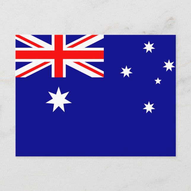 Carte Postale Drapeau de l'Australie (Devant)